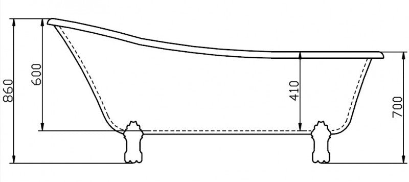 Banheira independente PARIS PREMIUM