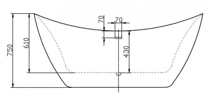 Banheira autónoma acrílica SIENA