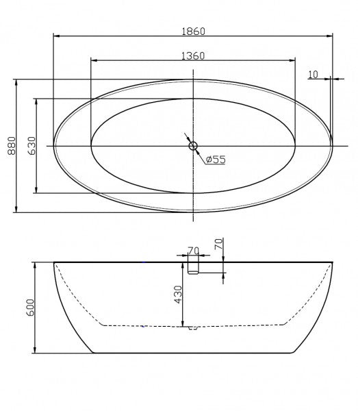 Banheira independente TERRA
