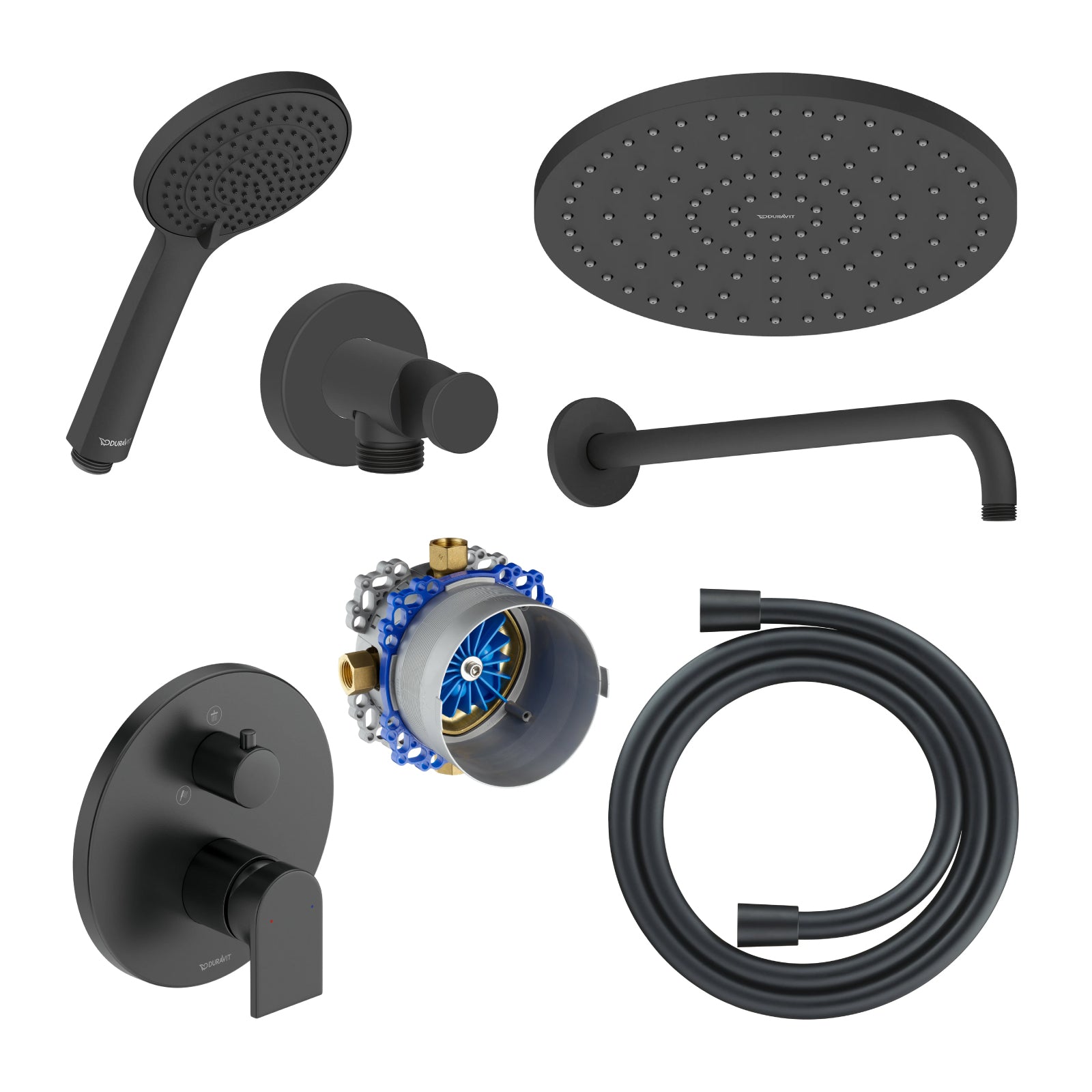 Duravit Tulum misturadora de duche embutida com chuveiro de chuva