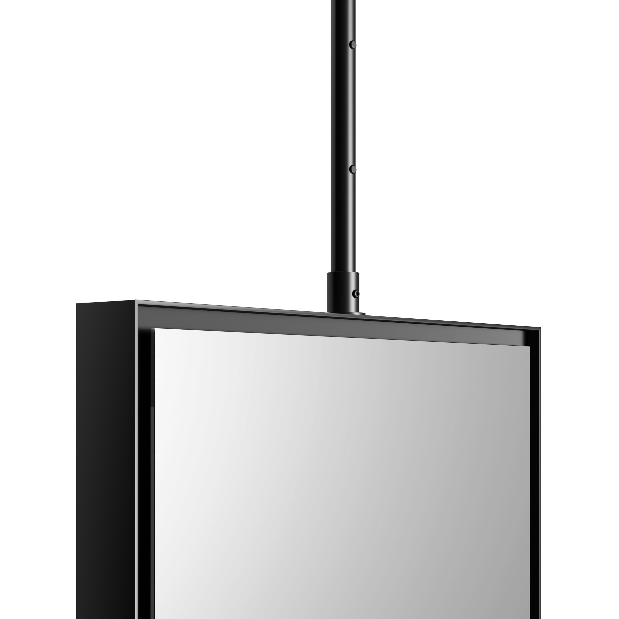 Espelho quadrangular suspenso ao teto 2145