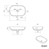Lavatório de sobrepor O-541