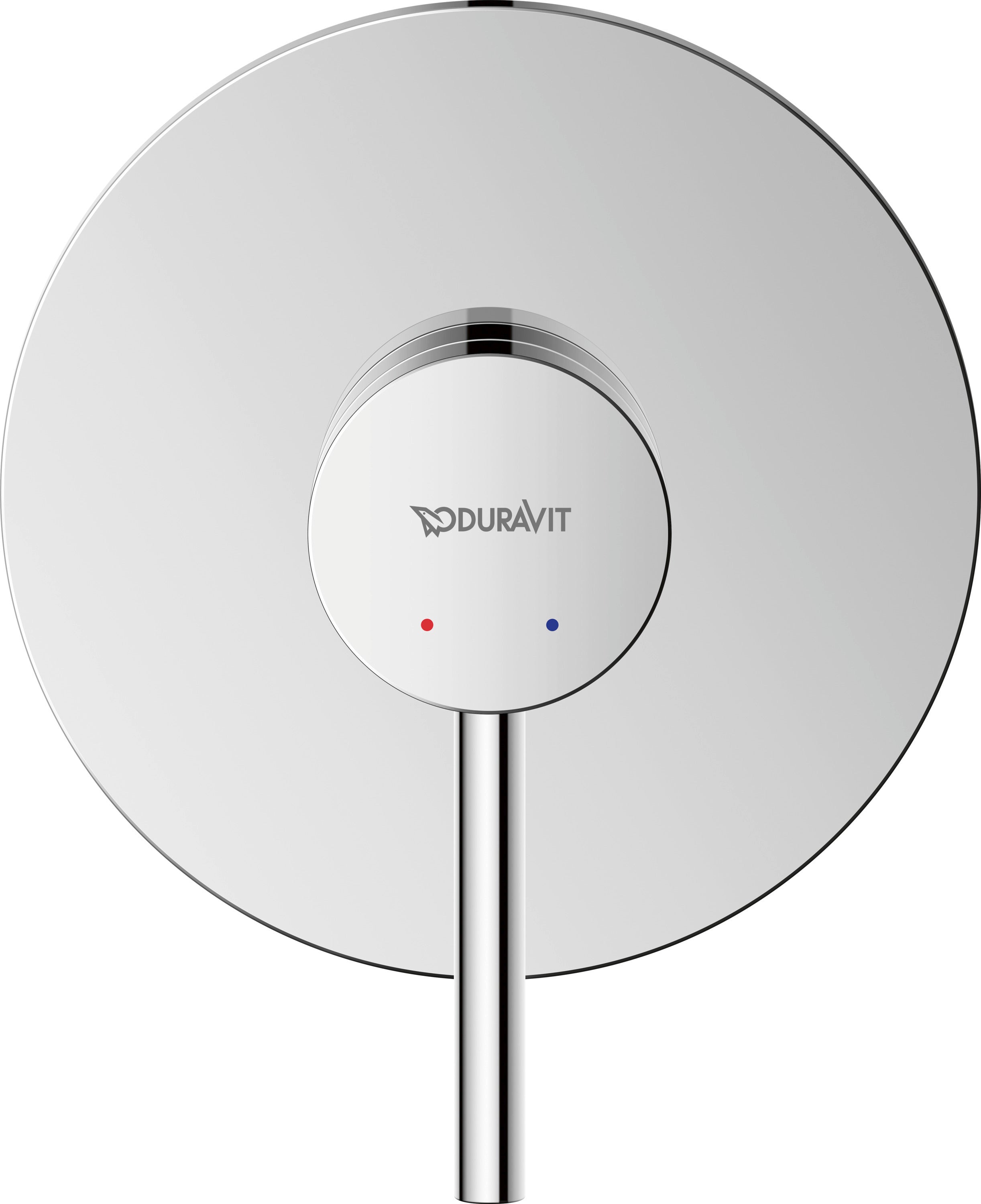 Duravit Circle Conjunto misturador monocomando oculto cromado de alto brilho