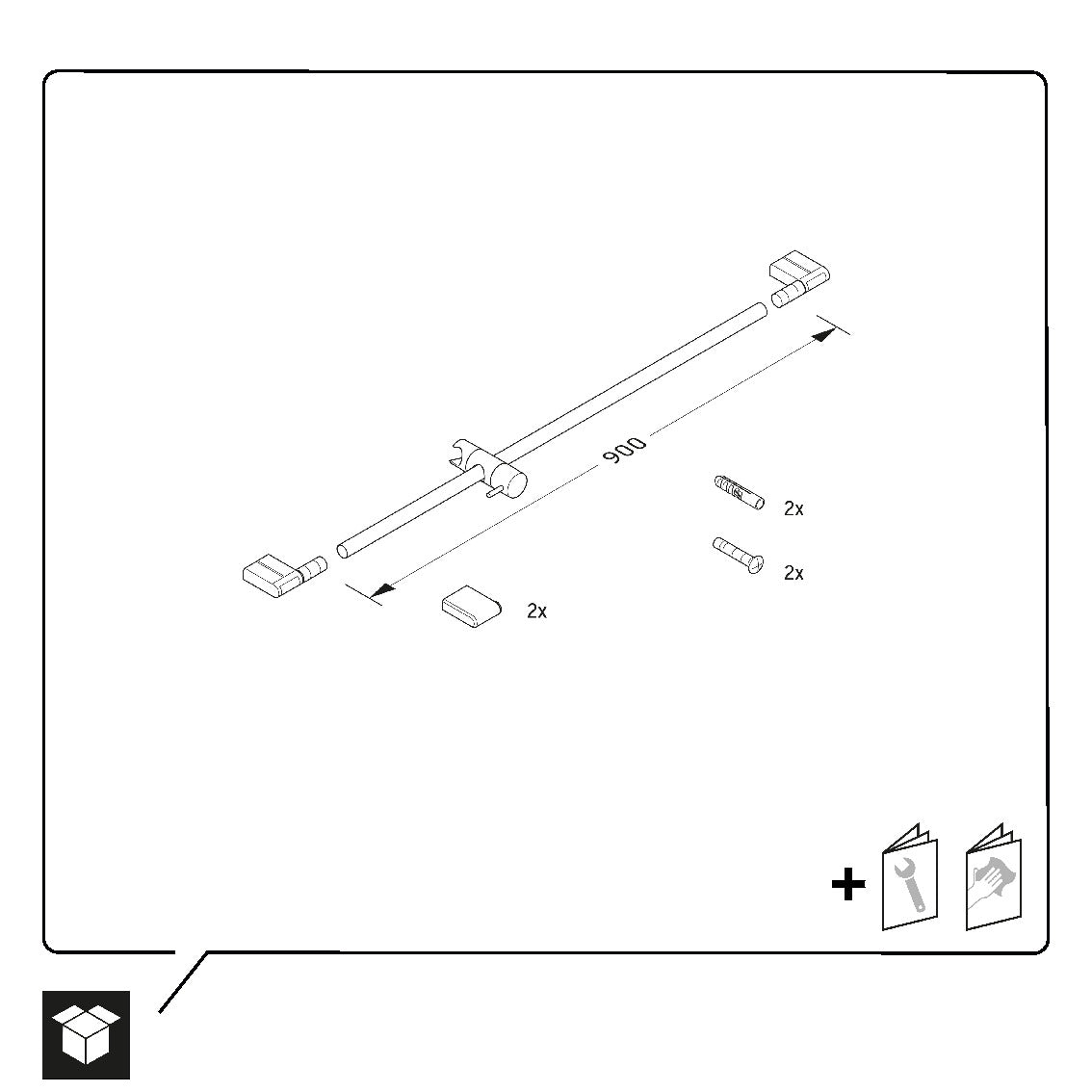 Barra  de chuveiro Universal Duravit