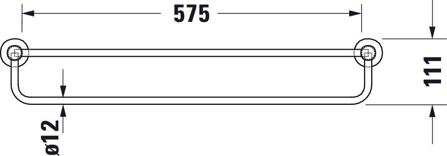 Duravit D-Code prateleira para toalhas