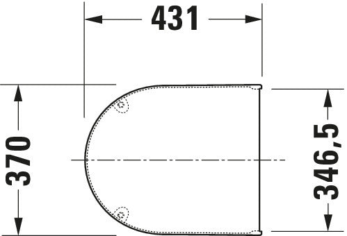 Duravit Assento universal para sanita com fecho suave em branco para Starck 3