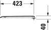 Assento sanitário universal Duravit com fechamento suave para D-Code