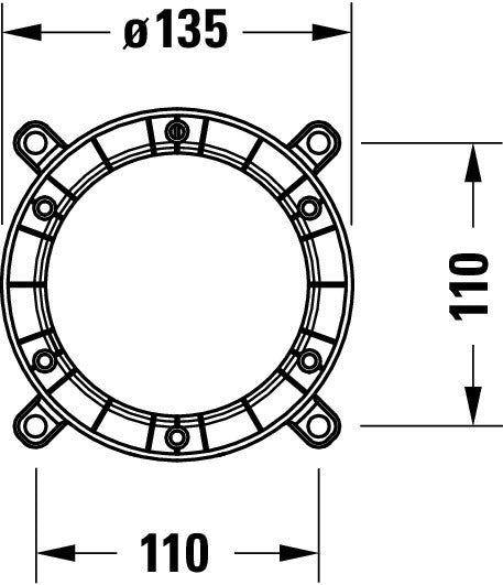 Duravit corpo base para misturador de banheira