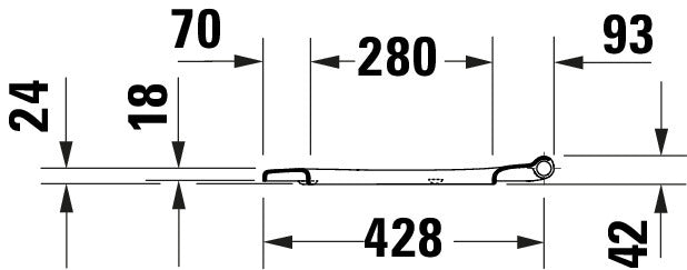 Assento sanitário universal Duravit Univavo com fechamento suave