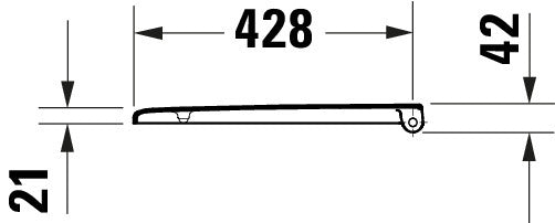 Assento sanitário universal Duravit Univavo com fechamento suave