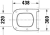 Duravit Univavo assento sanitário universal com fechamento suave