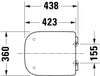 Duravit Univavo assento sanitário universal com fechamento suave
