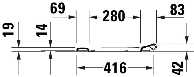 Assento sanitário universal Duravit Univavo com fechamento suave