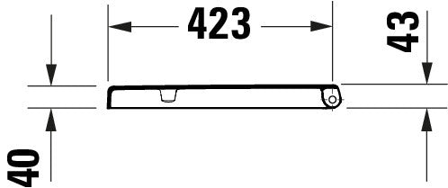 Assento sanitário universal Duravit Univavo com fechamento suave