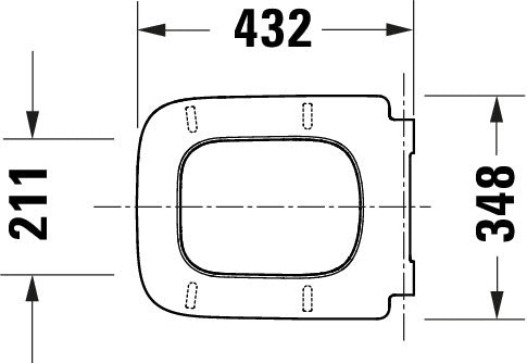 Assento sanitário universal Duravit Univavo com fechamento suave