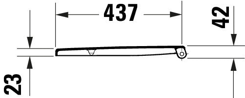 Assento de WC universal Duravit Univavo com mecanismo de fecho suave