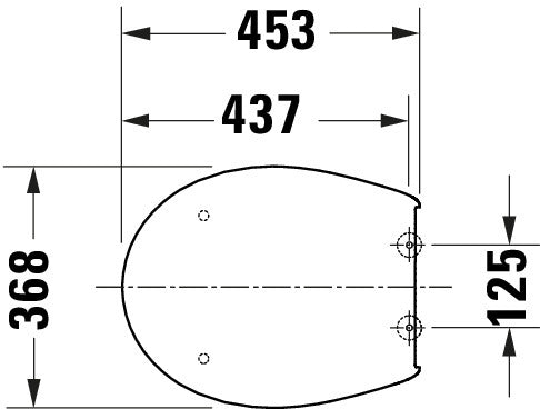 Assento de WC universal Duravit Univavo com mecanismo de fecho suave