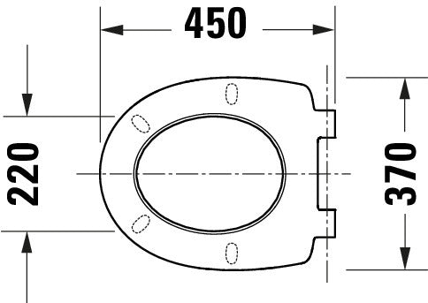 Duravit Univavo assento sanitário universal com fechamento suave