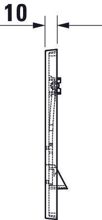 Duravit DuraSystem placa de ativação mecânica para WC