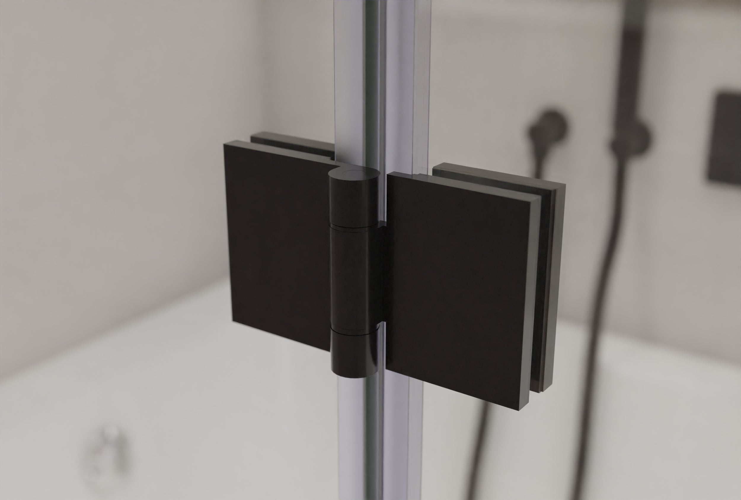 Chuveiro Nano vidro real 6mm NT209 - 120 x 140 cm - cor do perfil seleccionável