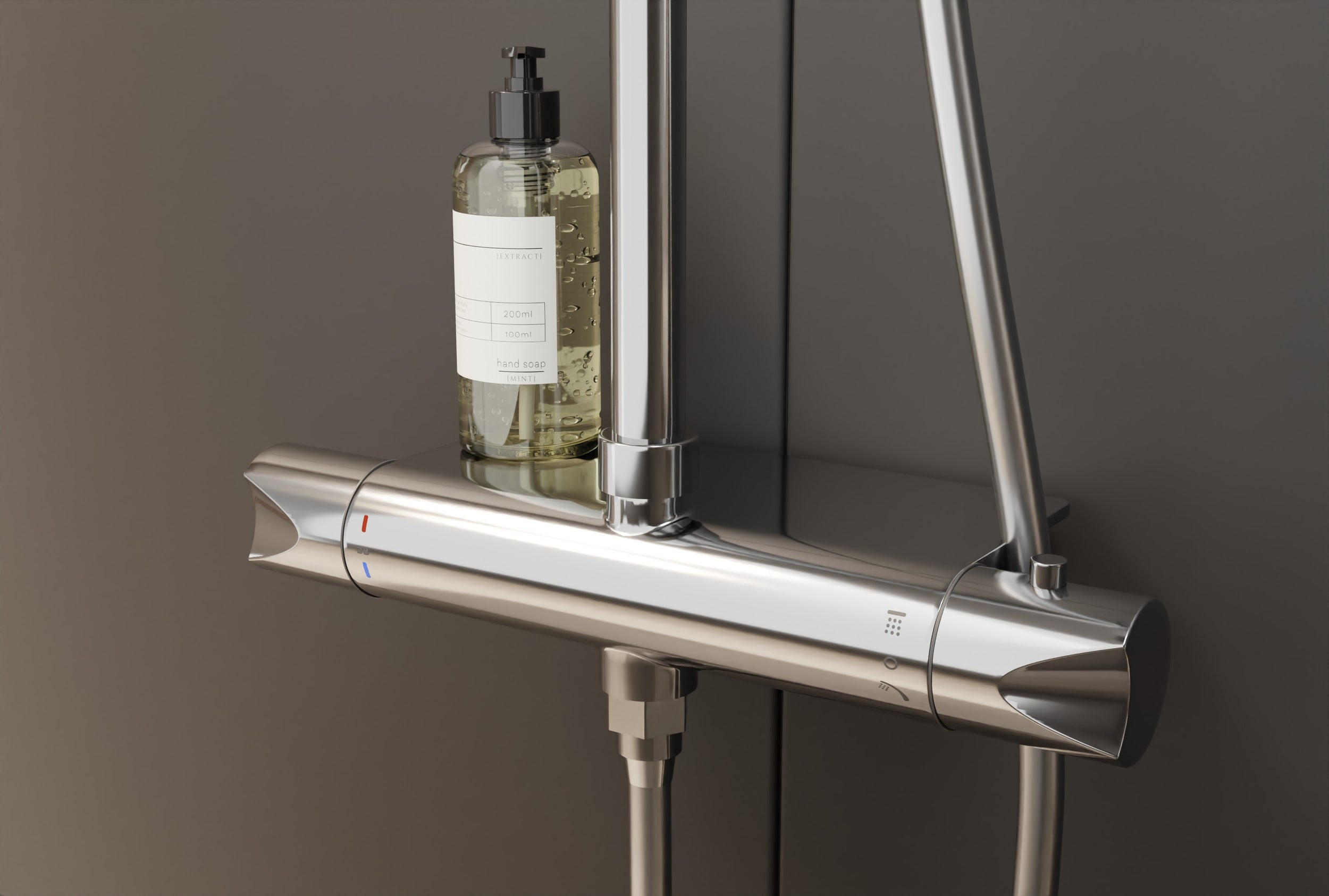 Coluna de duche de design termostática 8221 BASIC