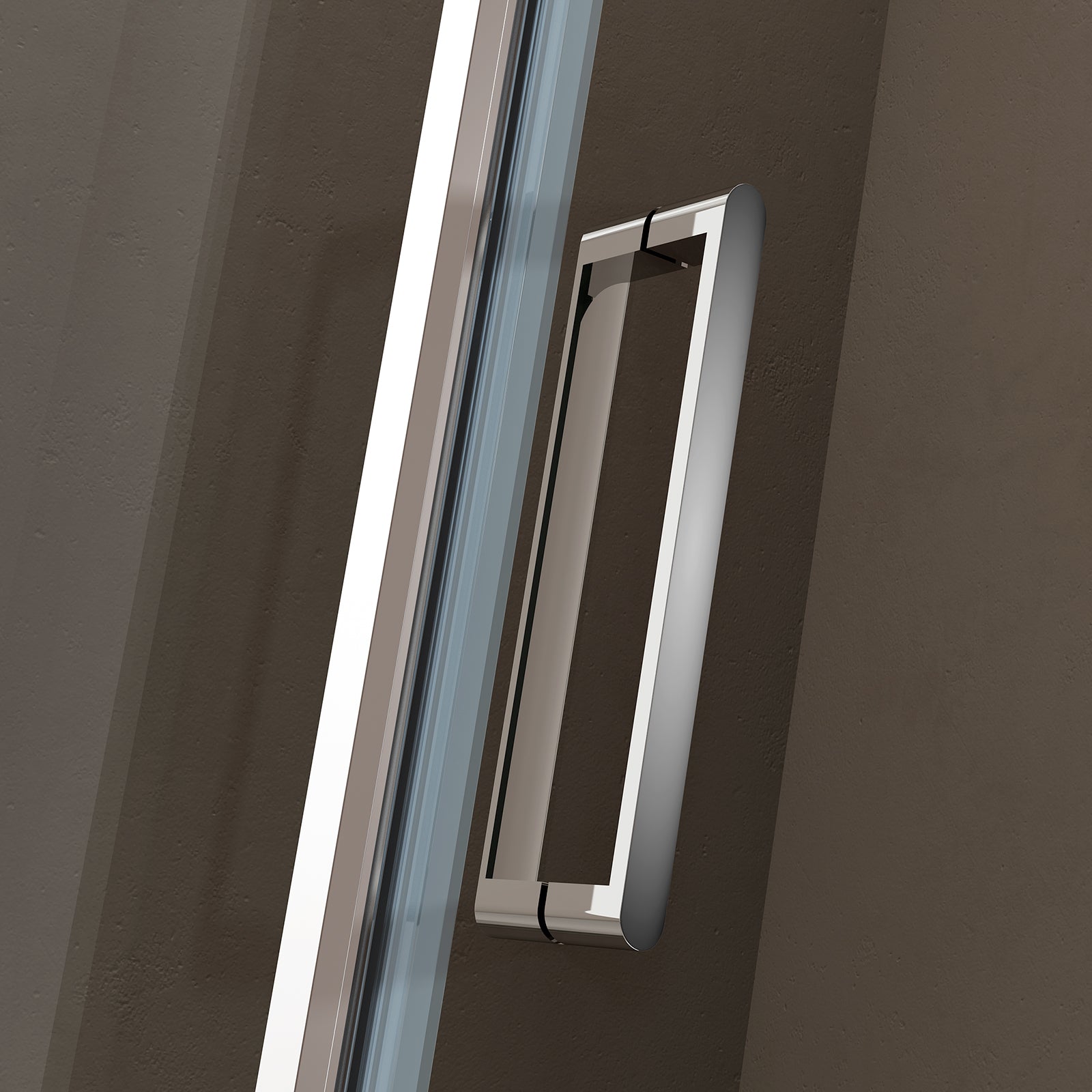 Recinto de duche de canto, com revestimento NANO - 6mm - EX416S - 80 x 80 x 195 cm