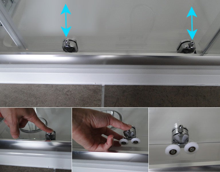 Chuveiro de encastrar com porta de correr EX505