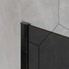 Divisória de duche EX101 Black - revestimento NANO - vidro temperado cinzento - 8 mm - disponível em diferentes tamanhos