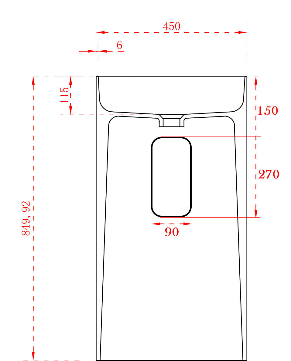 Lavatório de pé TWZ65