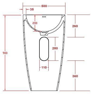 Lavatório de pé TWZ16