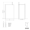 Walk-In 10 mm Super White Glass EX103