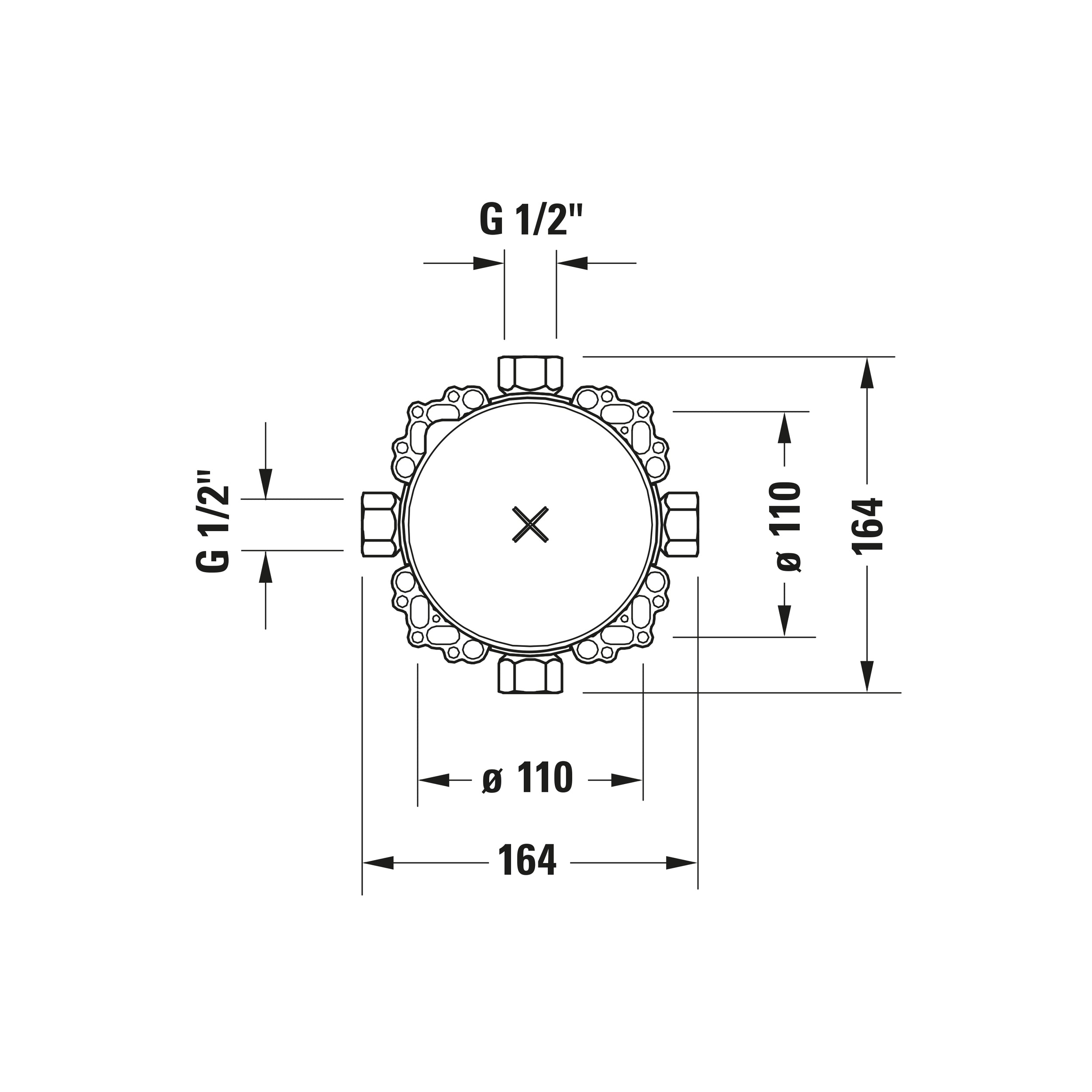 Duravit Tulum misturadora de duche embutida com chuveiro de chuva