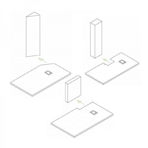 Base de duche Banheira de duche Série GT