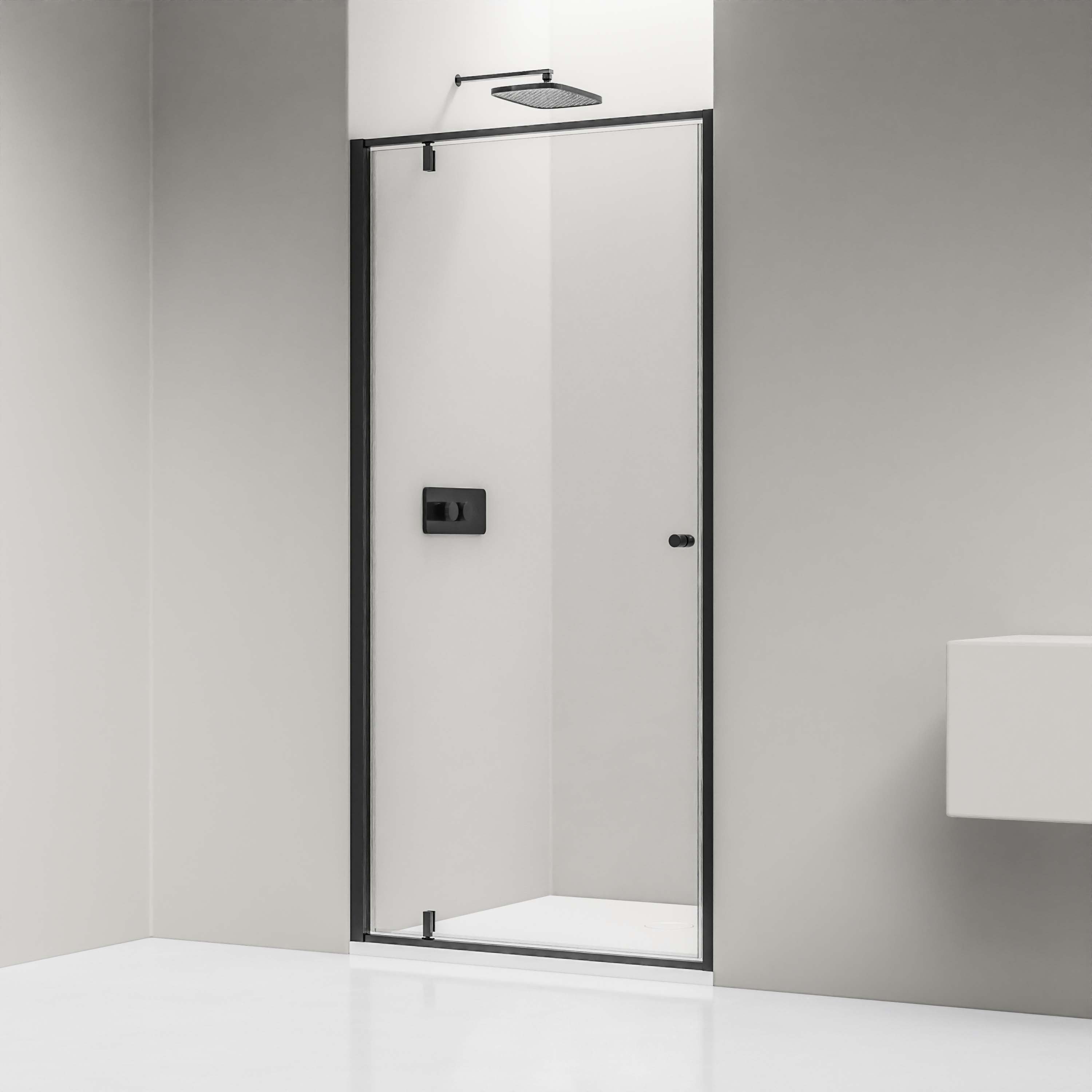 BERNSTEIN Eckdusche NT604 FLEX 80x90 Cm – Duschabtrennung Mit Drehtür, 6 Mm ESG Glas