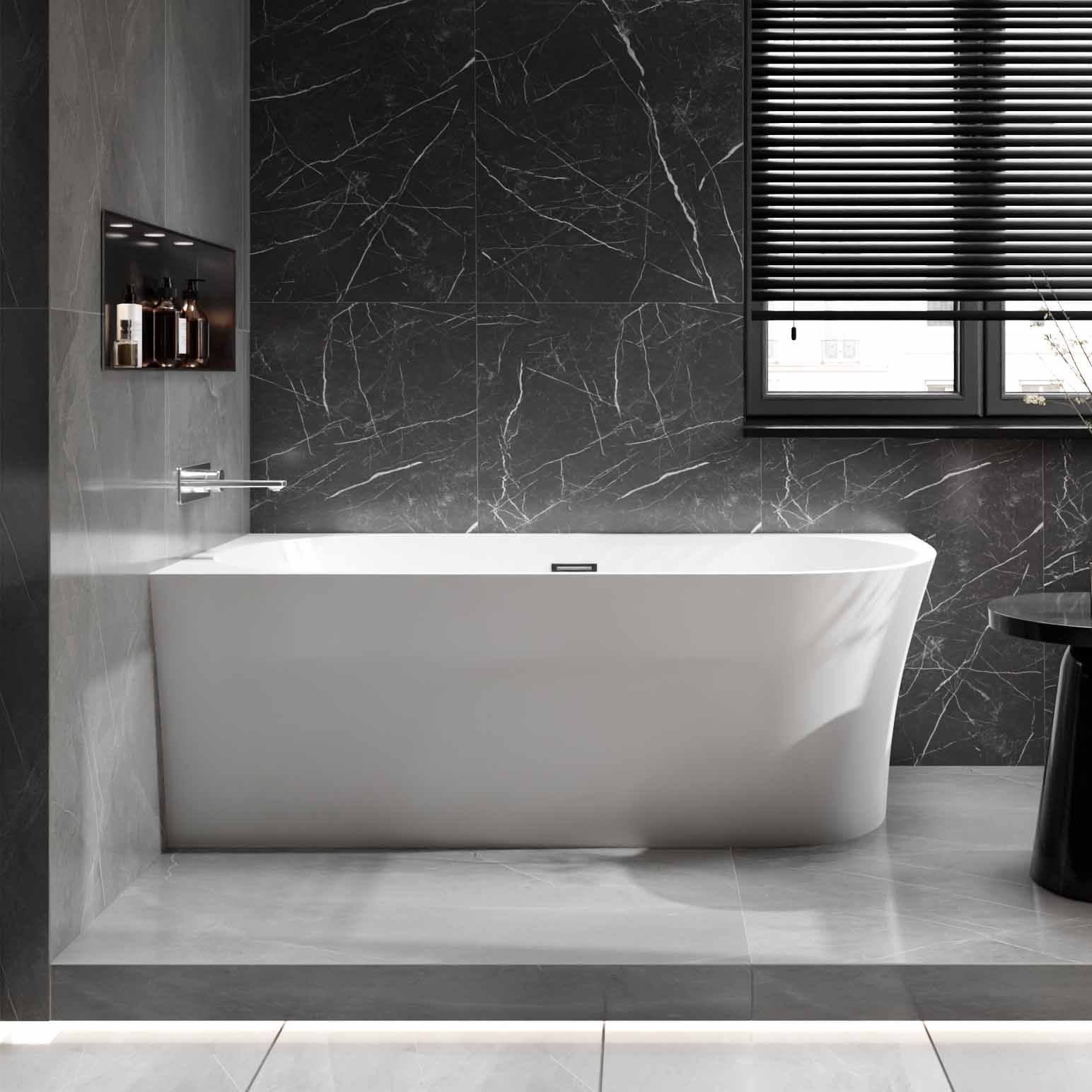 Banheira acrílica de canto NOVA CORNER