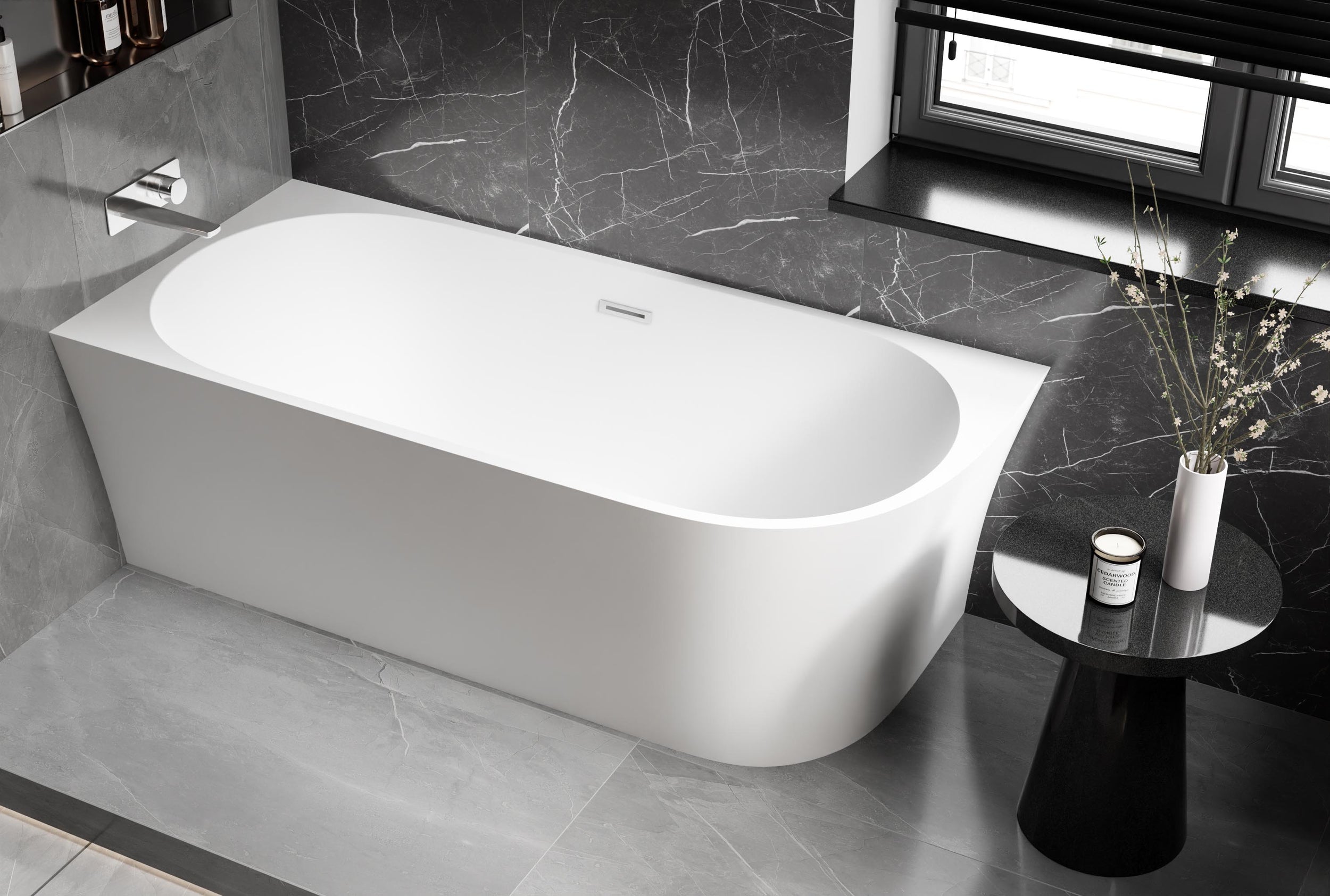 Banheira acrílica de canto NOVA CORNER