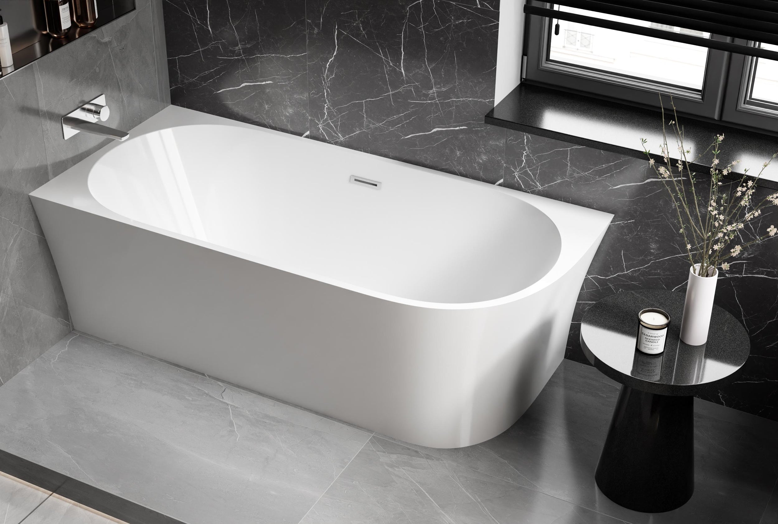 Banheira acrílica de canto NOVA CORNER