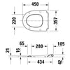 Duravit Univavo assento sanitário universal com fechamento suave