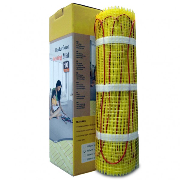 Aquecimento de piso elétrico 1 a 12 m² com tecnologia TWIN 160 Watts