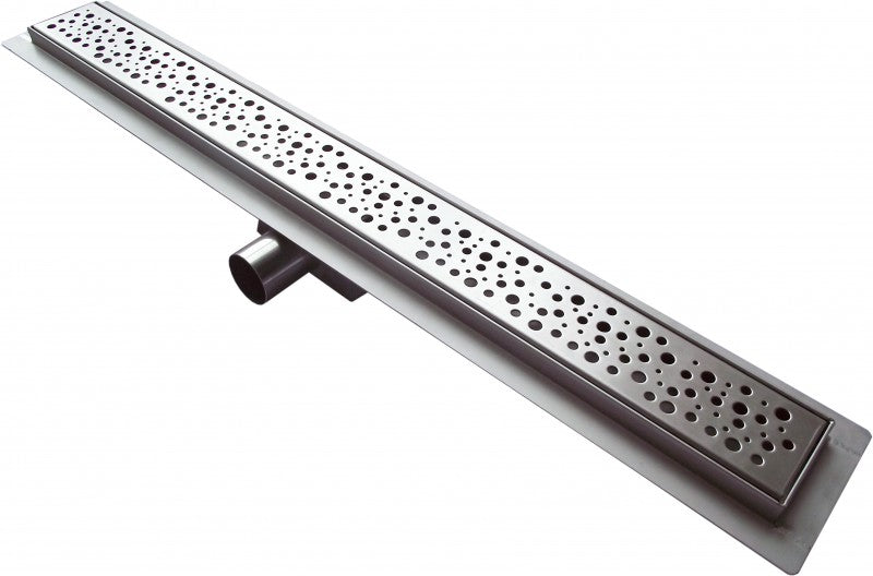 Calha de duche G013 - dreno de duche em aço inoxidável - para chuveiros - comprimentos seleccionáveis