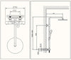 Coluna de duche de design termostática 4011 BASIC