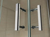 Entrada no canto da cabina de duche EX213 - alçapão - 8 mm Vidro NANO Real - 100 x 100 x 195cm + base de duche