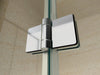 Entrada no canto da cabina de duche EX213 - alçapão - 8 mm Vidro NANO Real - 100 x 100 x 195cm + base de duche