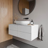 Móvel de apoio ARCTIC 1200 Softtouch branco para lavatório de bancada