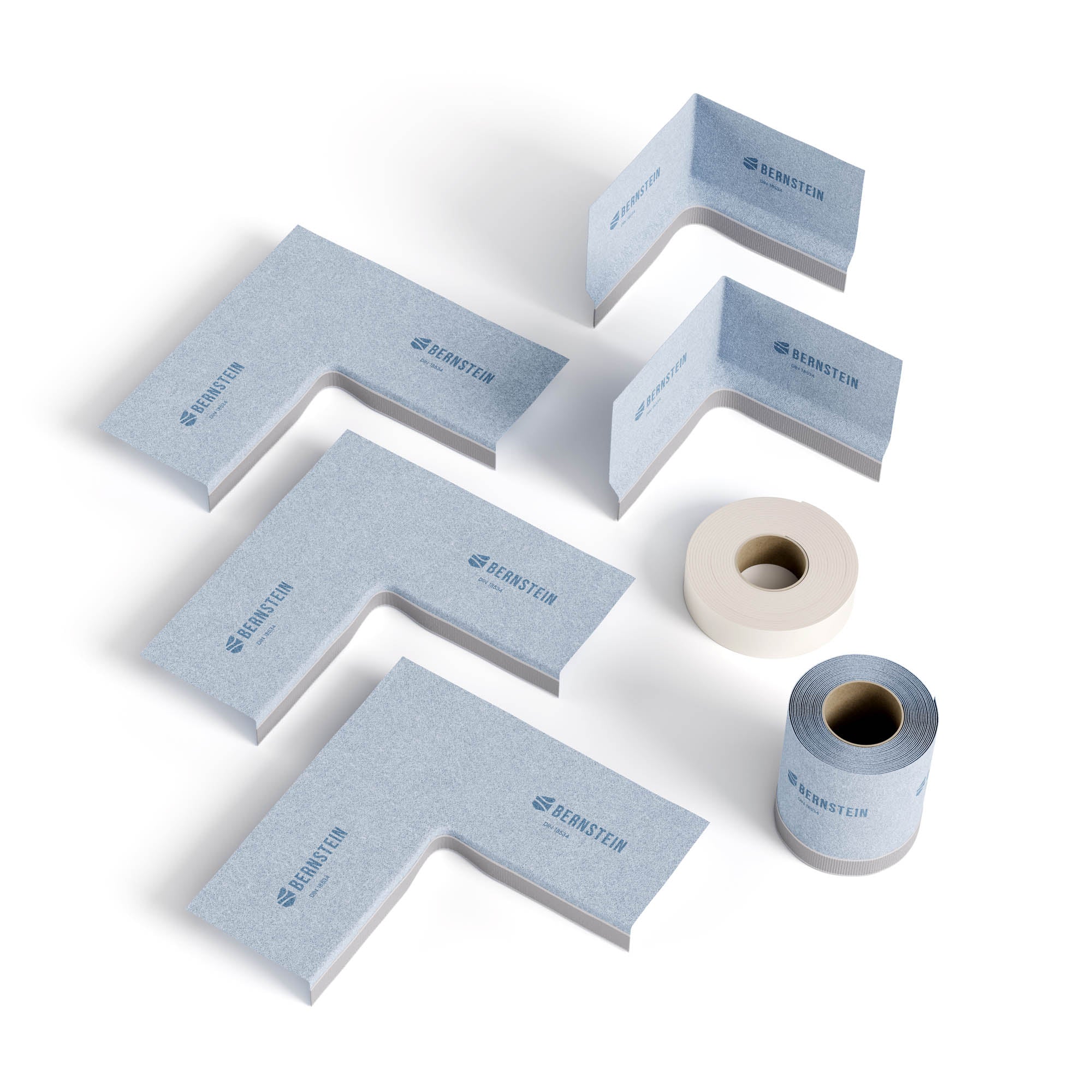 Conjunto de fita de vedação FLOWTEC para bandejas de chuveiro