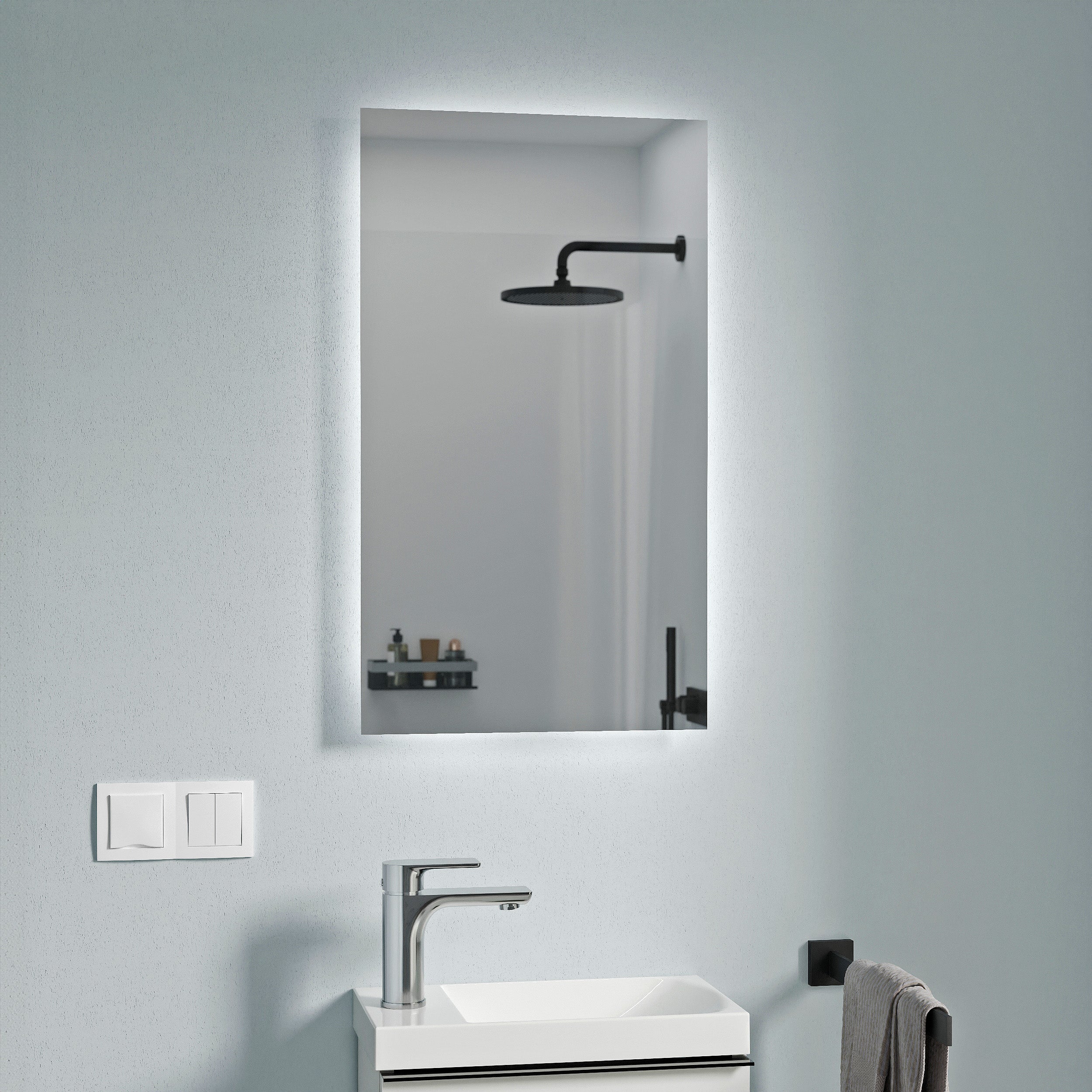 Conjunto de móveis de banheiro para lavabo TIM 40 cm com lavatório