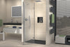 Duche de nicho com porta de abrir em painel fixo NT403