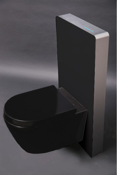 Pacote completo de WC 33: WC B-8030R Preto Matt com assento Soft-Close