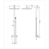 Sistema de duche 8921C Basic com termostato SEDAL