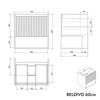 Lavatório Duravit com toucador BELDIVO 60 cm